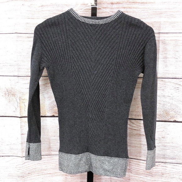 Ivivva Grey and Metallic Trim Crewneck Sweater Dress or Tunic Size 7 - Picture 1 of 10